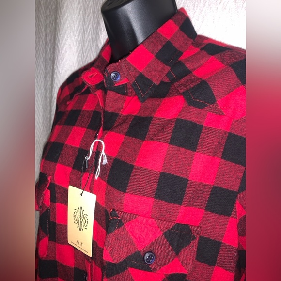 Women’s Plaid Shirt MATCHSTICK Brand 100% Cotton NWT - Picture 7 of 10